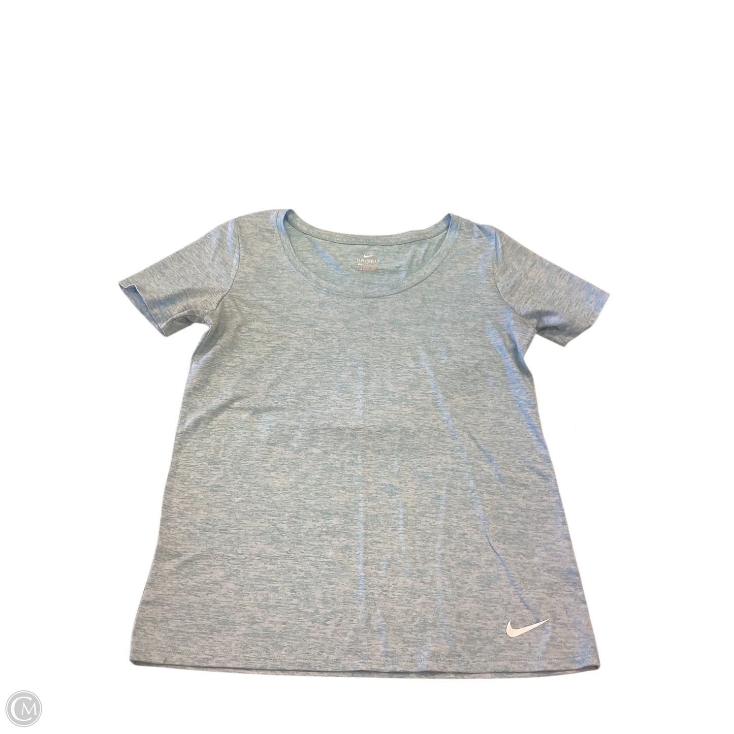 Athletic Top Short Sleeve By Nike In Blue, Size: M