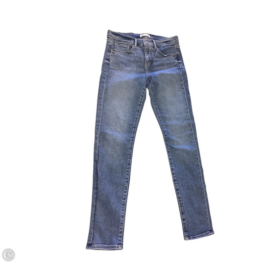 Jeans Skinny By Loft In Blue Denim, Size: 4