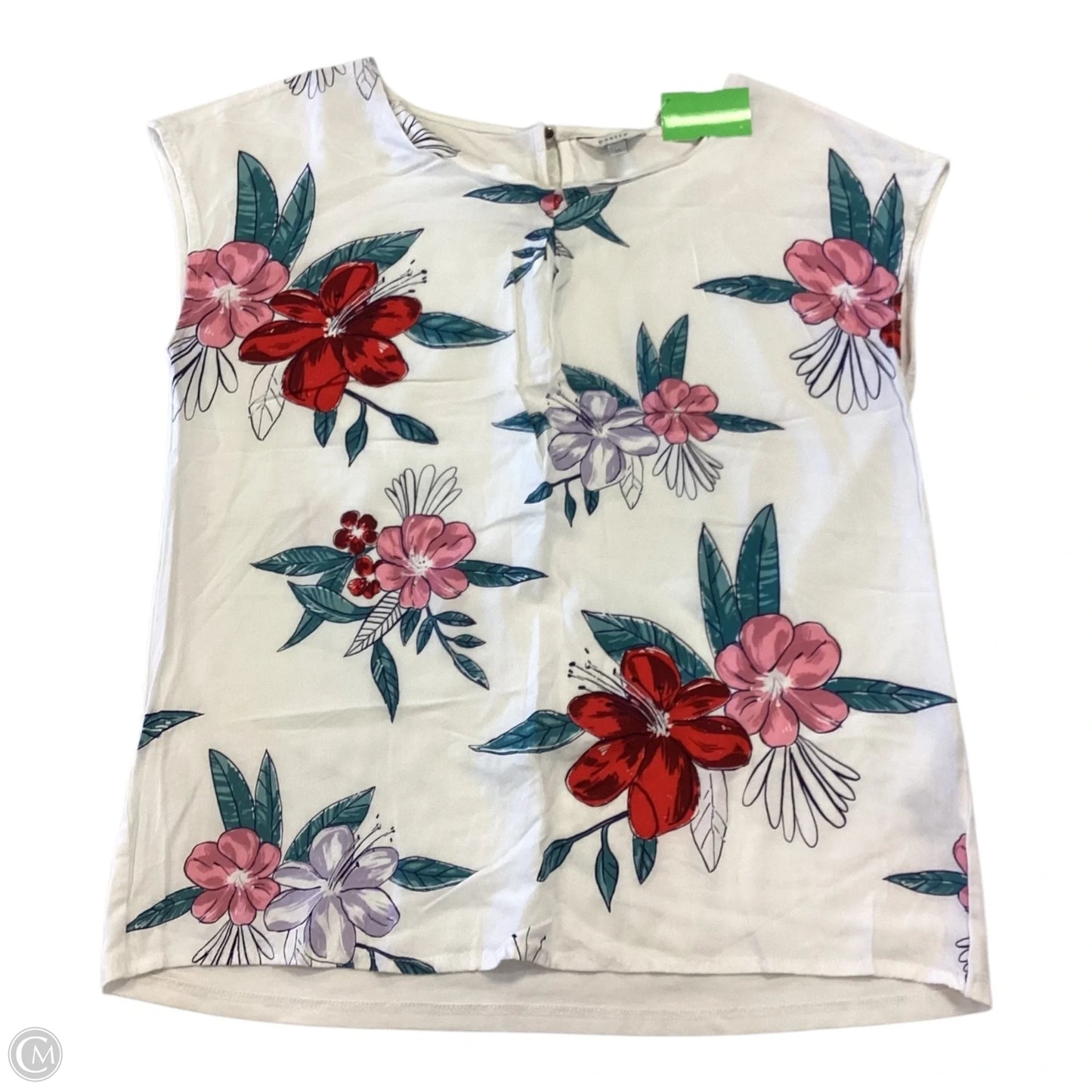 Top Sleeveless By Poetry In Floral Print, Size: 10