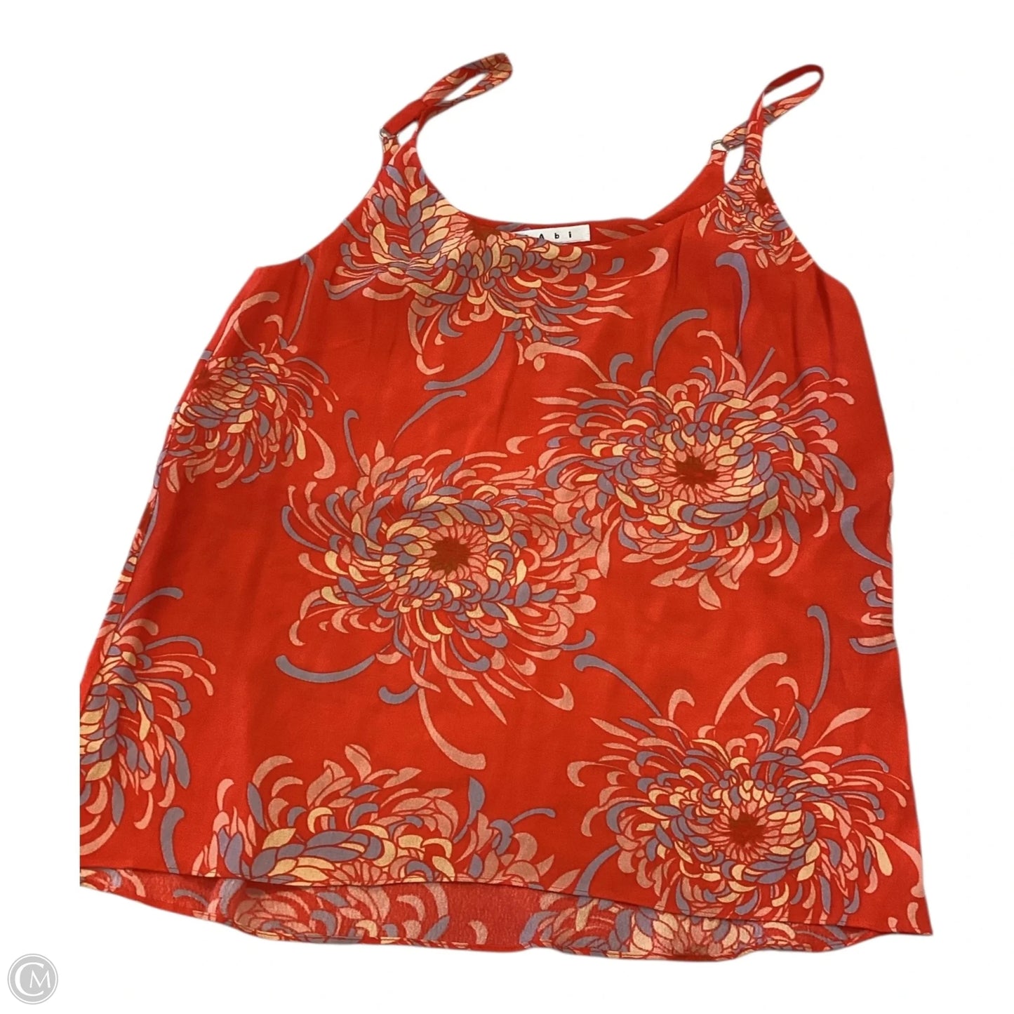 Top Sleeveless By Cabi In Red & Yellow, Size: S