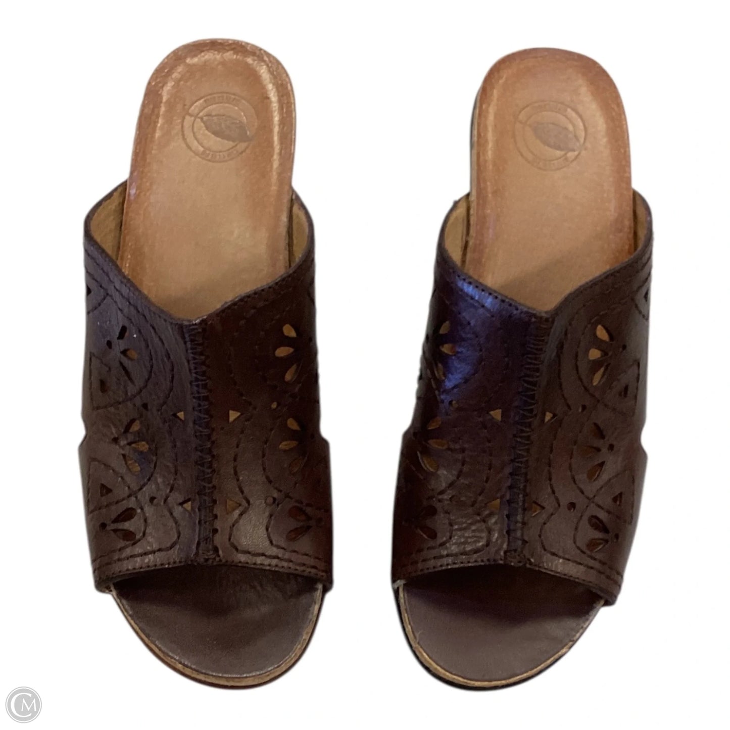 Shoes Heels Block By Nurture In Brown, Size: 8