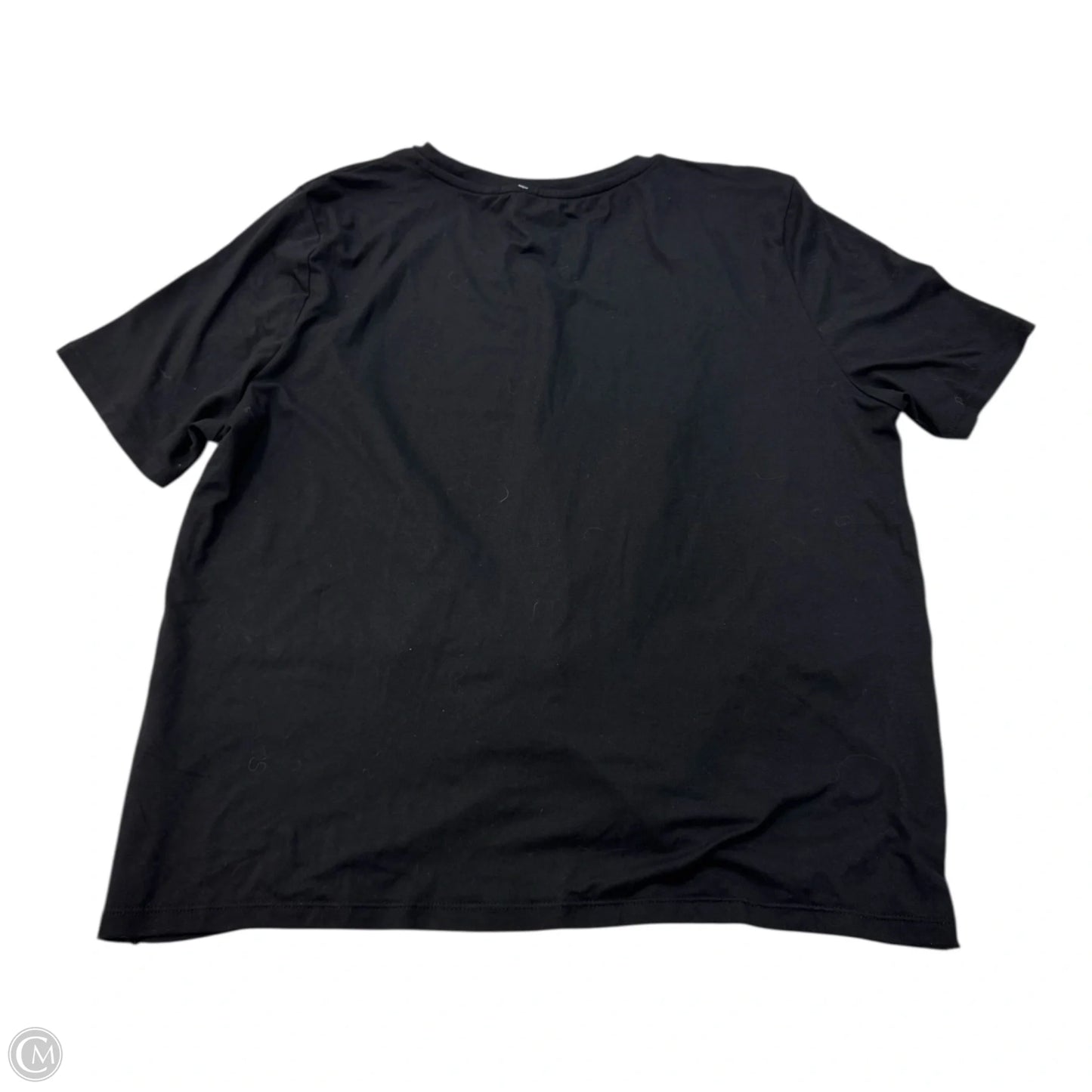 Athletic Top Short Sleeve By Clothes Mentor In Black, Size: L