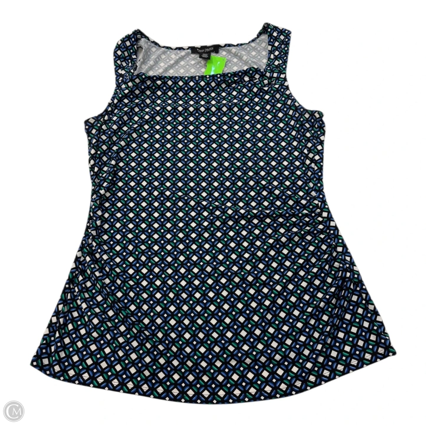 Top Sleeveless By White House Black Market In Blue & Green, Size: L
