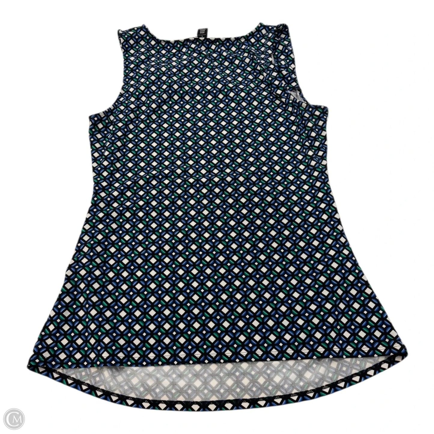 Top Sleeveless By White House Black Market In Blue & Green, Size: L