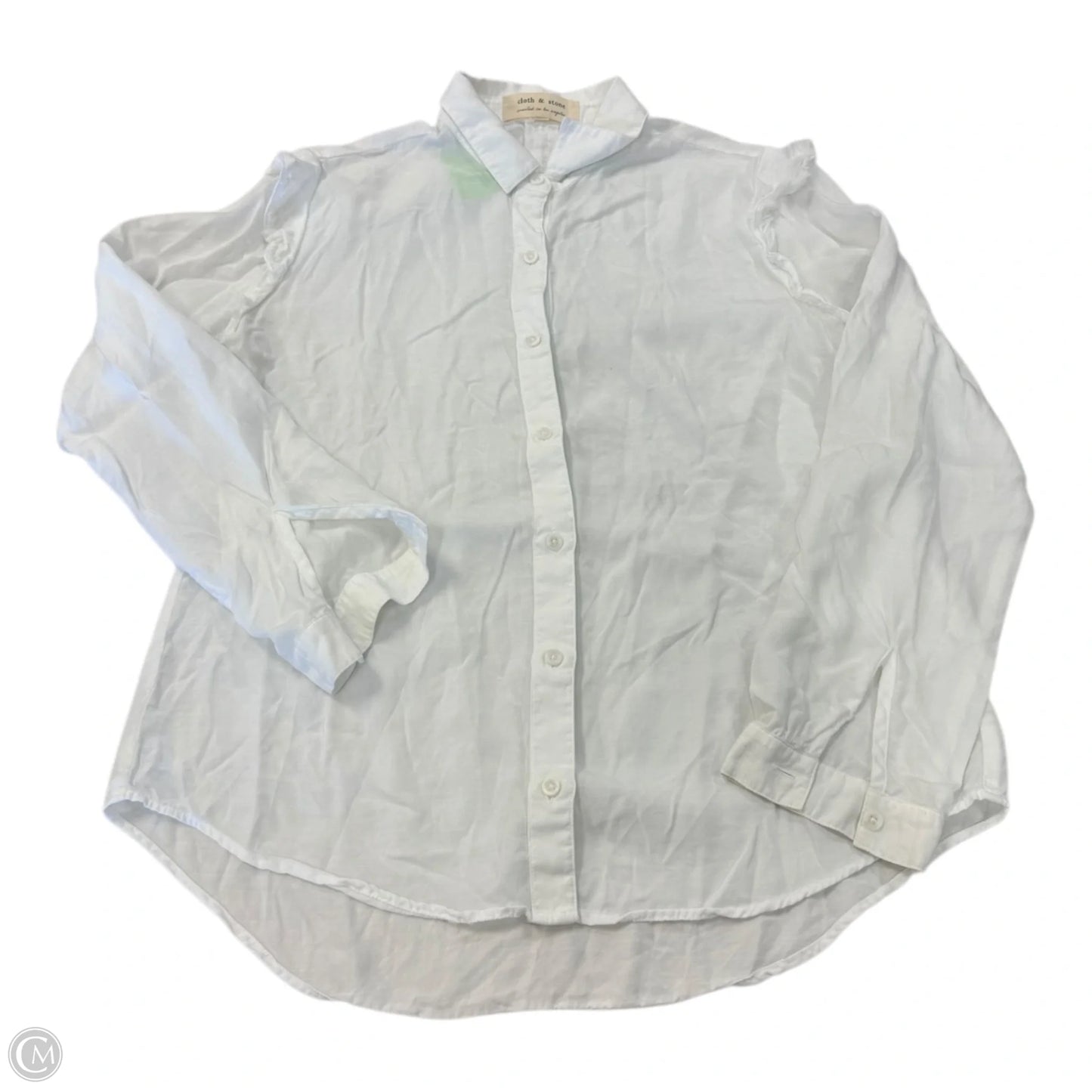Top Long Sleeve By Cloth & Stone In White, Size: M