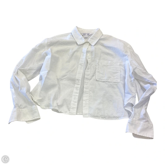 Top Long Sleeve By Old Navy In White, Size: L