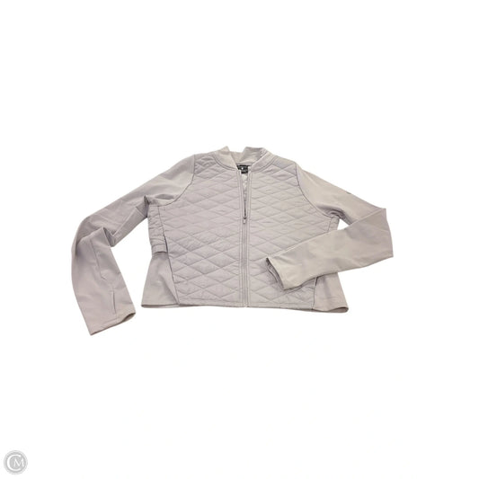 Athletic Jacket By Nike Apparel In Grey, Size: M