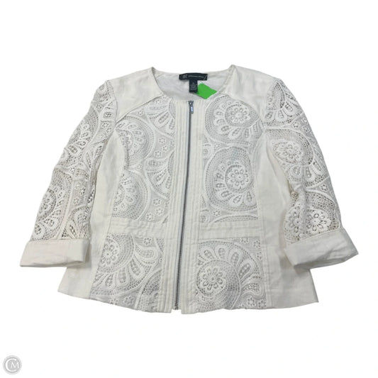 Top Long Sleeve By Inc In White, Size: M