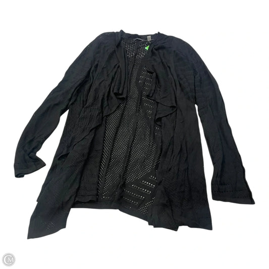 Cardigan By Tahari In Black, Size: Xl