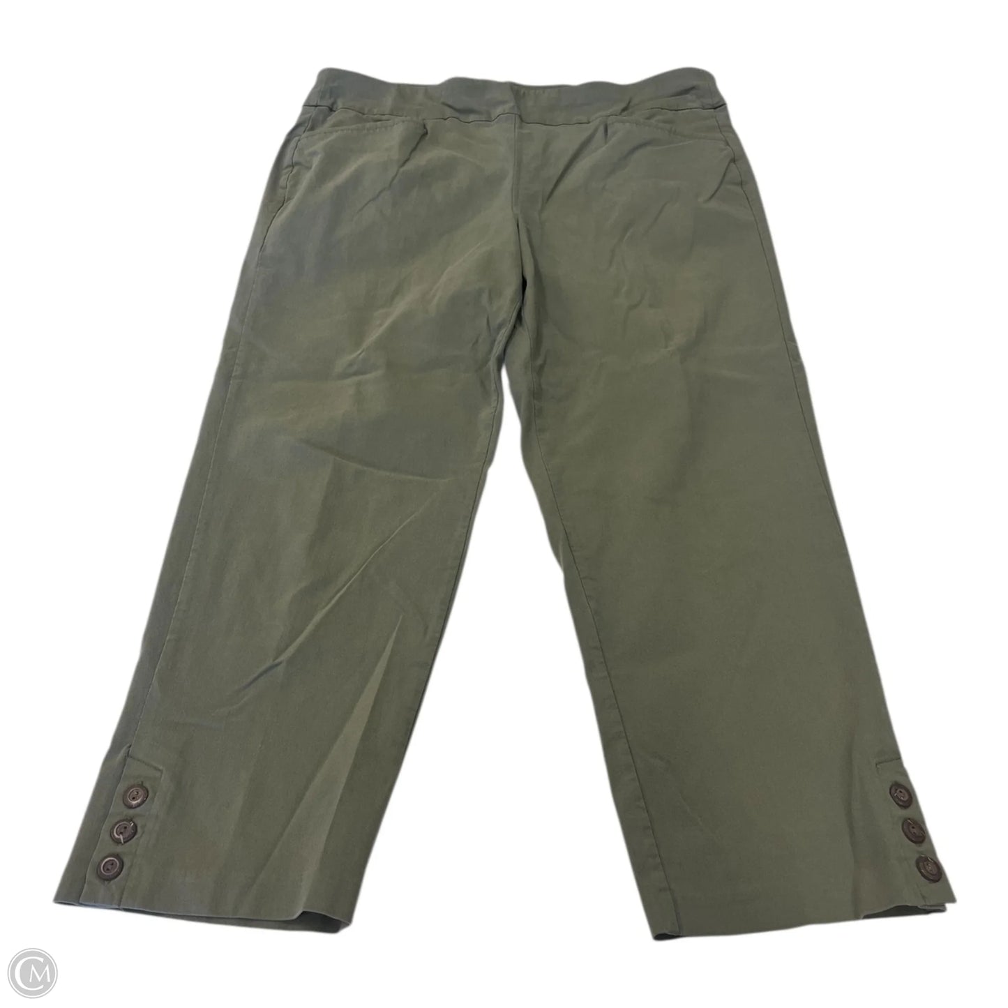 Pants Cropped By Lee In Green, Size: 16