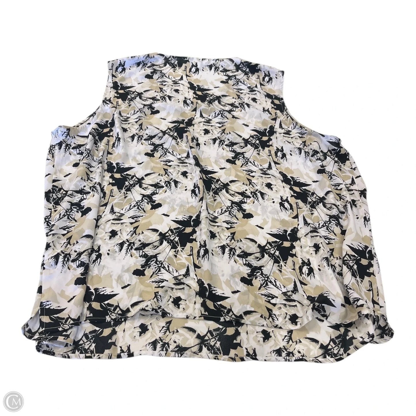 Top Sleeveless By Cj Banks In Black & White, Size: 3x