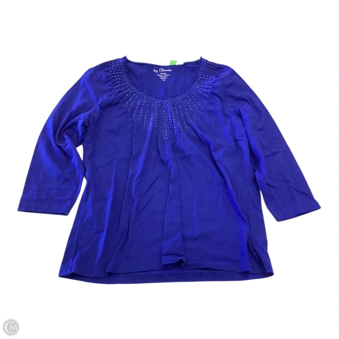 Top Long Sleeve By Chicos In Blue, Size: L