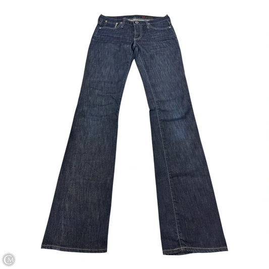 Jeans Straight By Adriano Goldschmied In Blue Denim, Size: 4