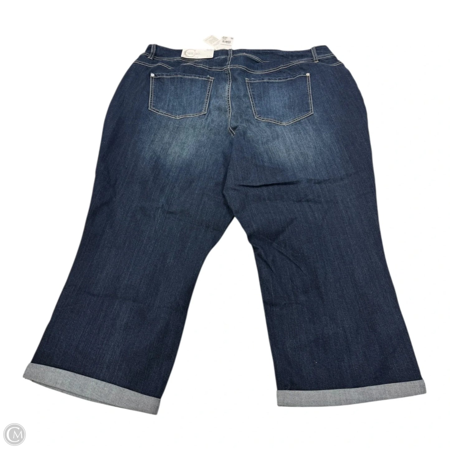 Jeans Cropped By Clothes Mentor In Blue Denim, Size: 22