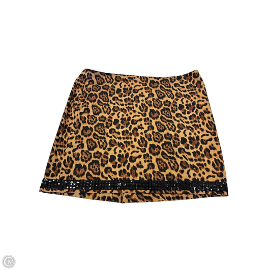 Skirt Mini & Short By Newport News In Animal Print, Size: 24