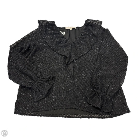Top Long Sleeve By Loft In Black, Size: S