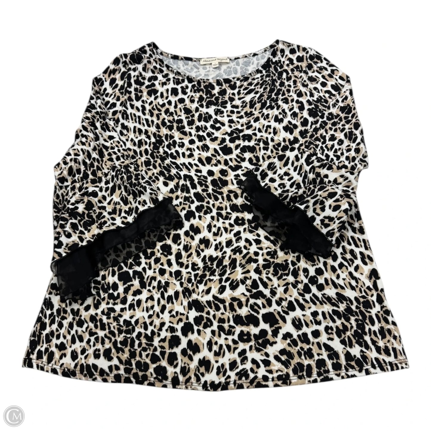 Top Long Sleeve By Clothes Mentor In Animal Print, Size: L