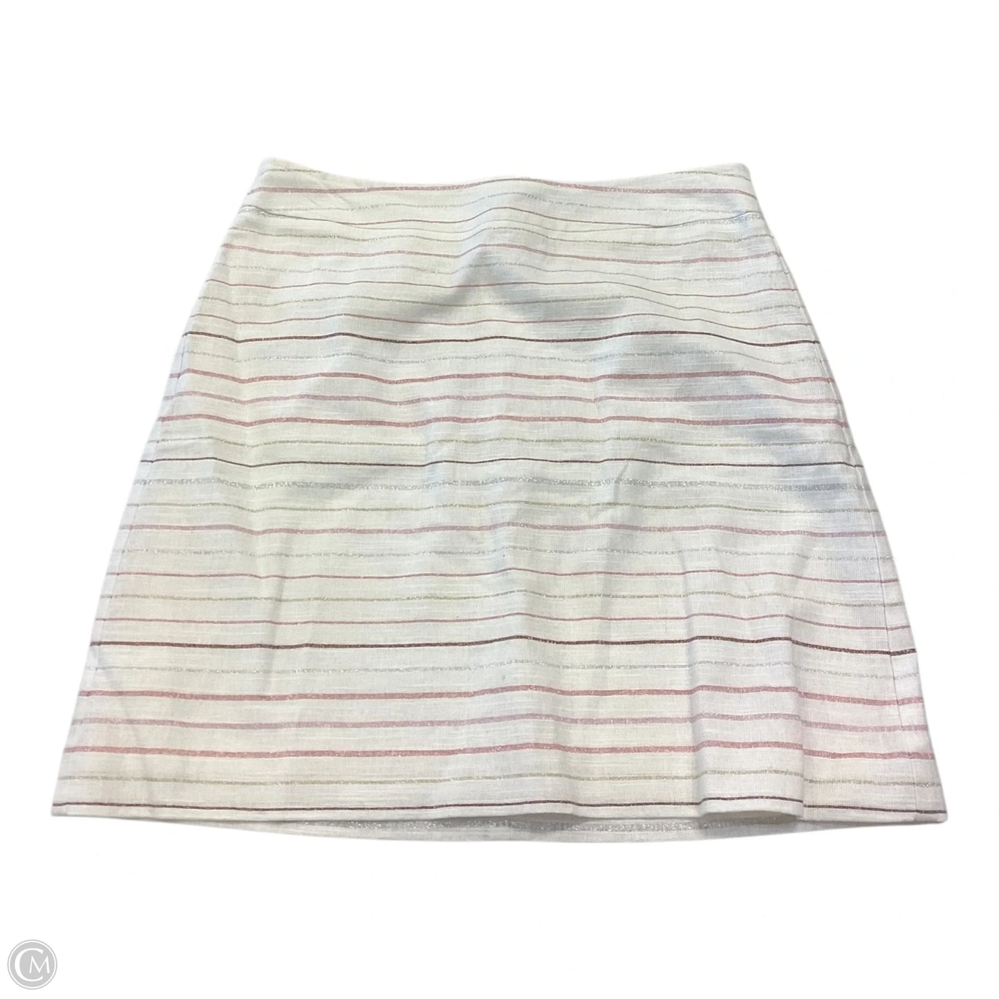 Skirt Mini & Short By Loft In Striped Pattern, Size: 6