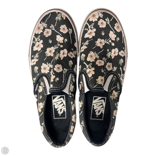 Shoes Flats By Vans In Floral Print, Size: 5