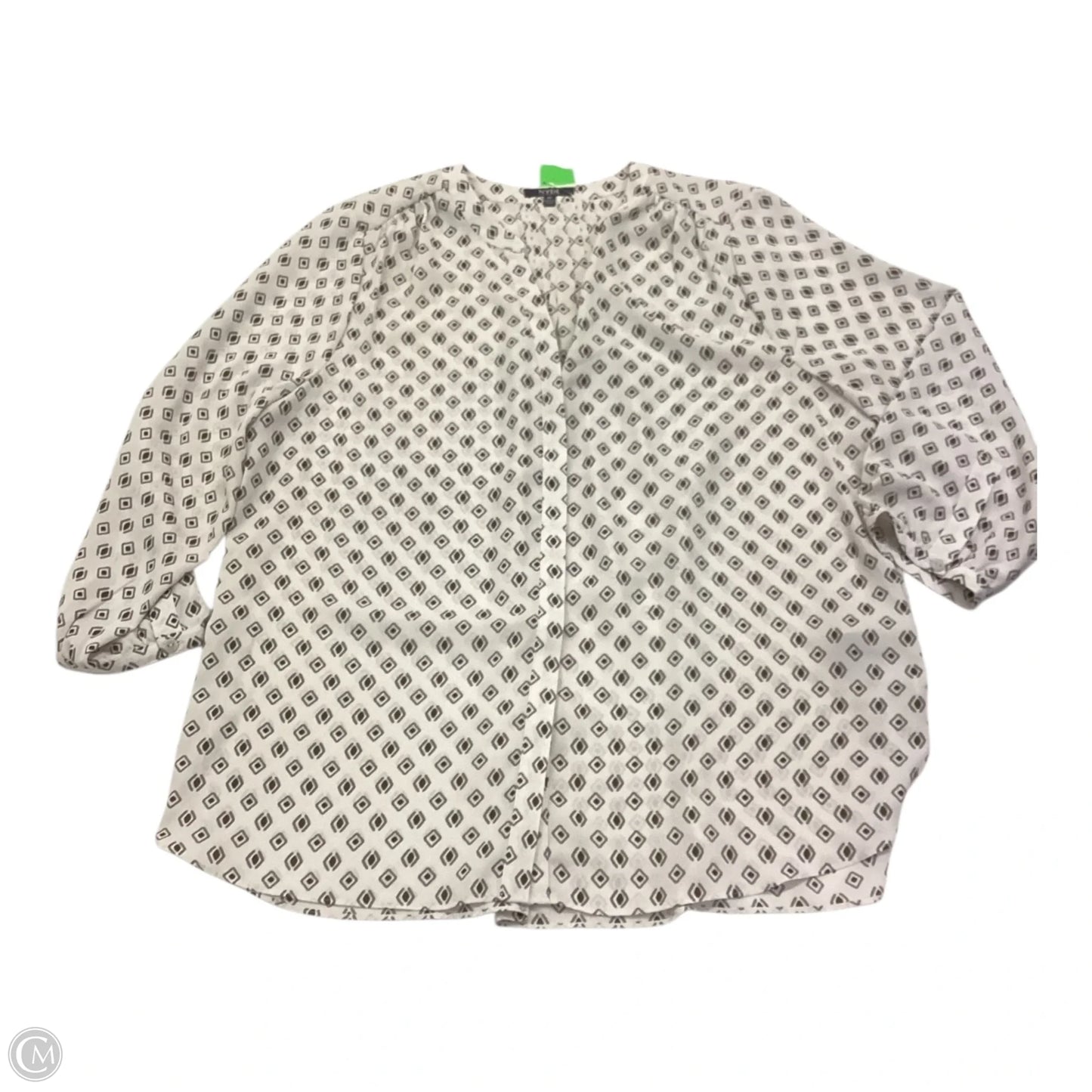 Top Long Sleeve By Not Your Daughters Jeans In White, Size: M