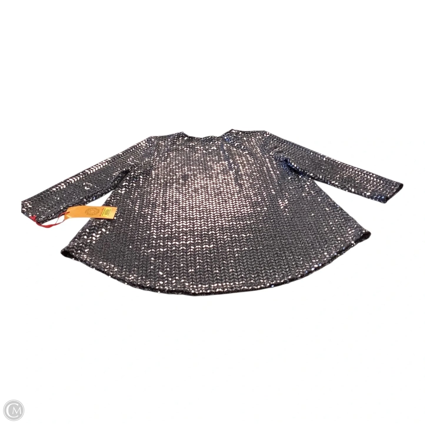 Top Long Sleeve By Ruby Rd In Black & Silver, Size: Mp