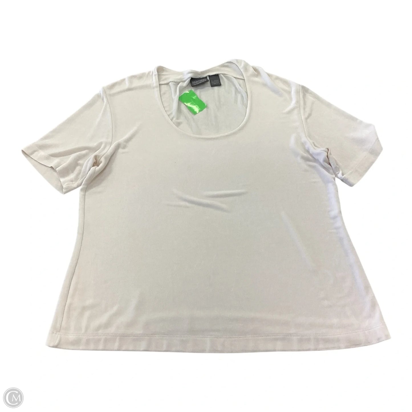 Top Short Sleeve By Chicos In White, Size: L