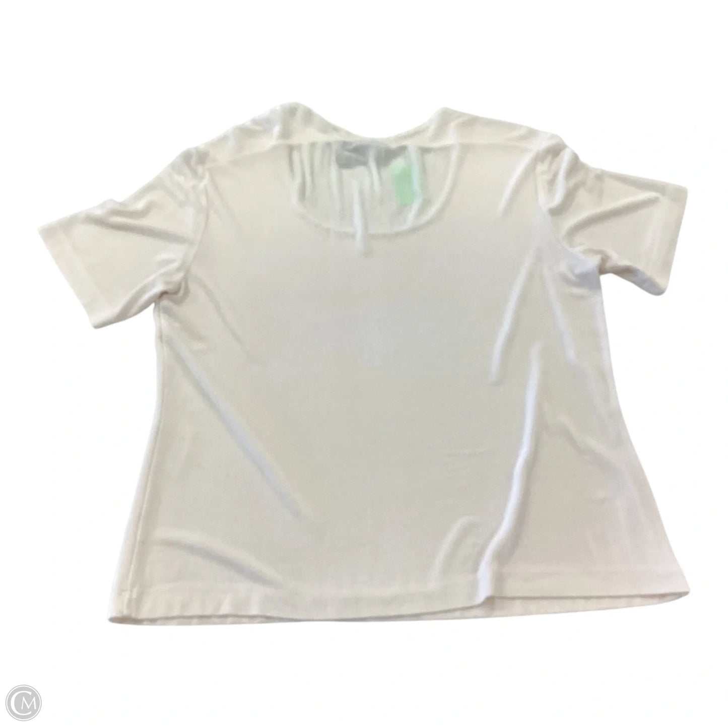 Top Short Sleeve By Chicos In White, Size: L