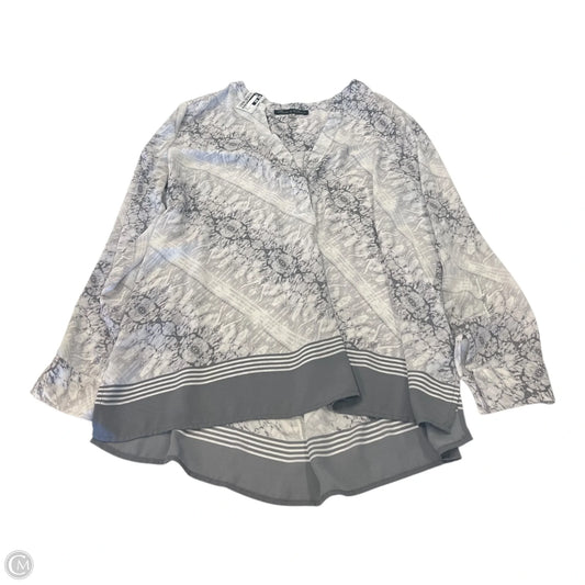 Top Long Sleeve By Rose And Olive In Grey, Size: Xl