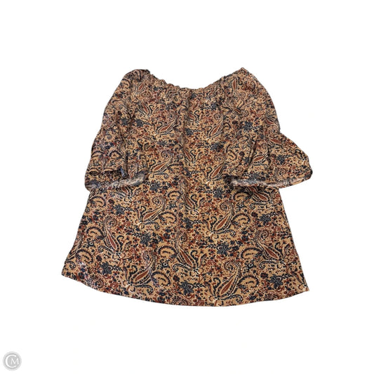 Tunic Long Sleeve By Blu Pepper In Multi-colored, Size: S