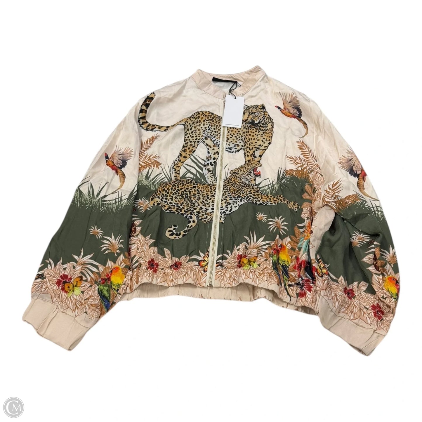 Jacket Other By Cmb In Tropical Print, Size: L