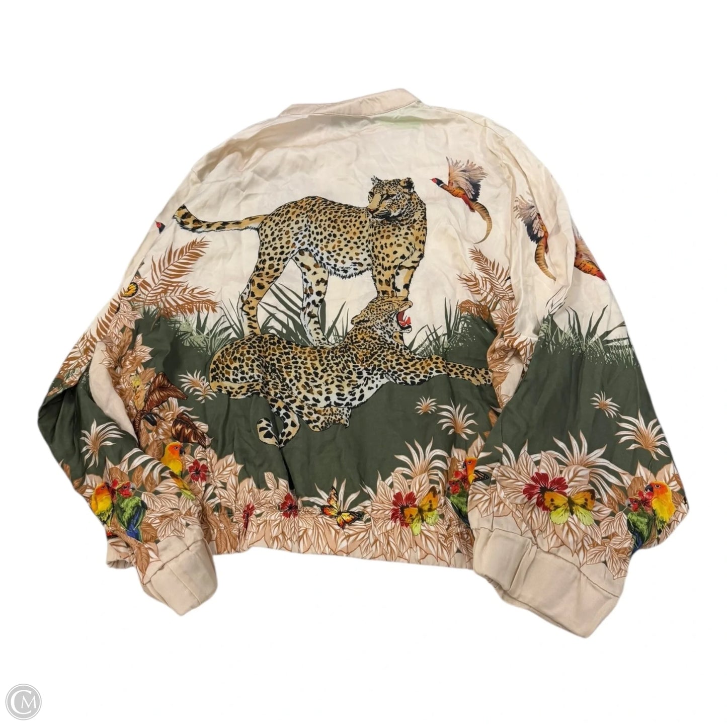 Jacket Other By Cmb In Tropical Print, Size: L