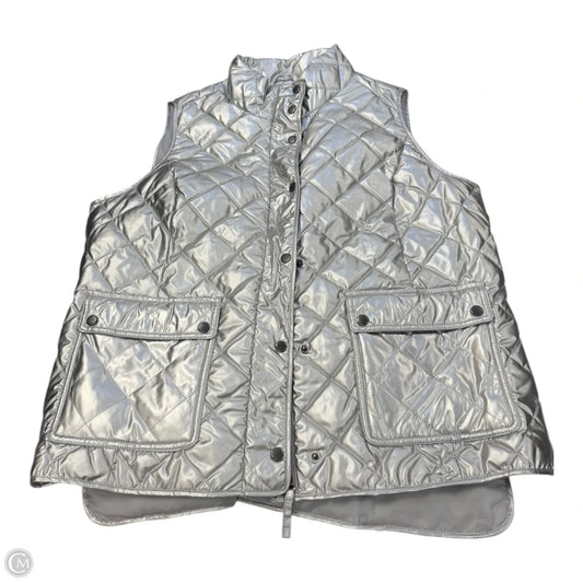 Vest Puffer & Quilted By Talbots In Silver, Size: 1x