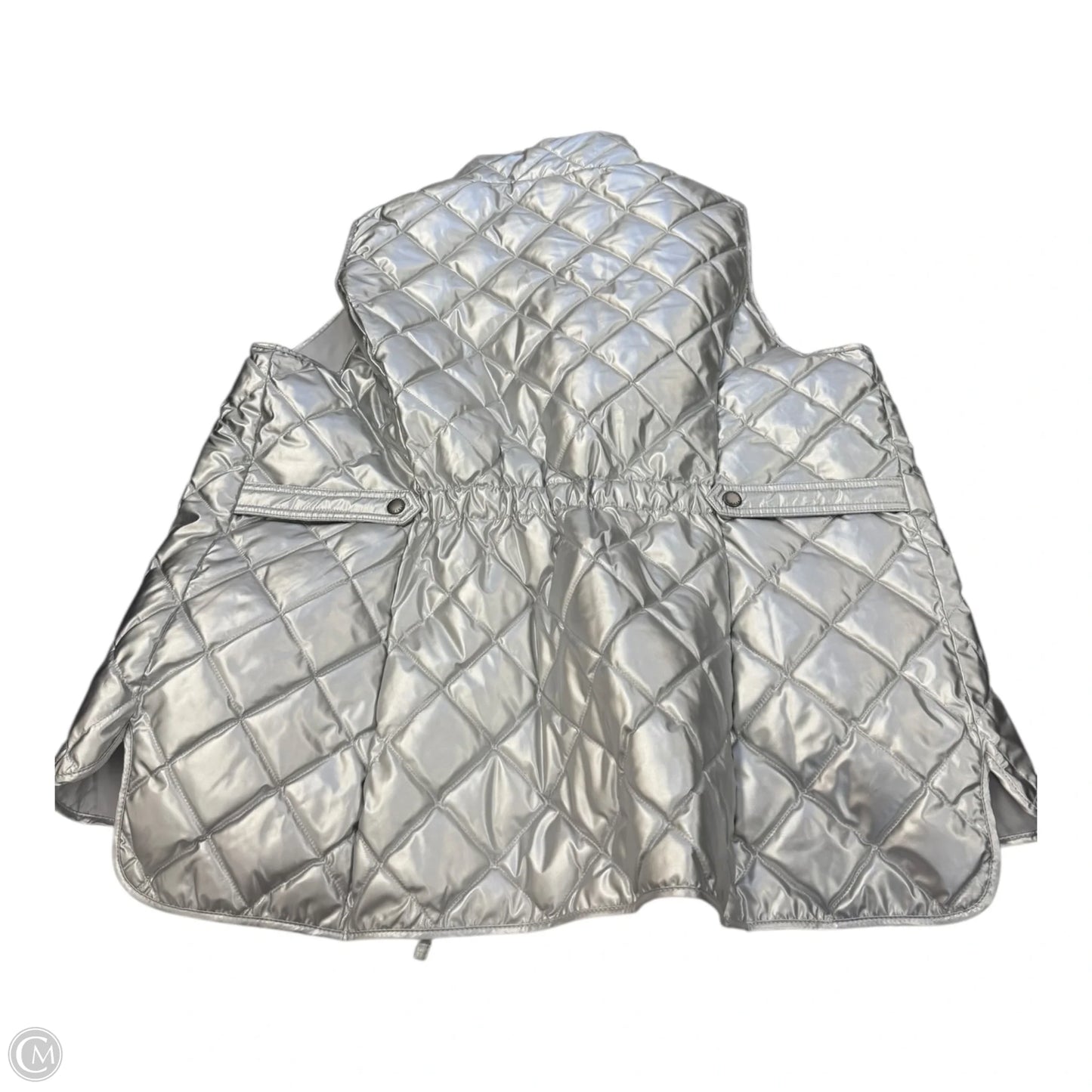 Vest Puffer & Quilted By Talbots In Silver, Size: 1x