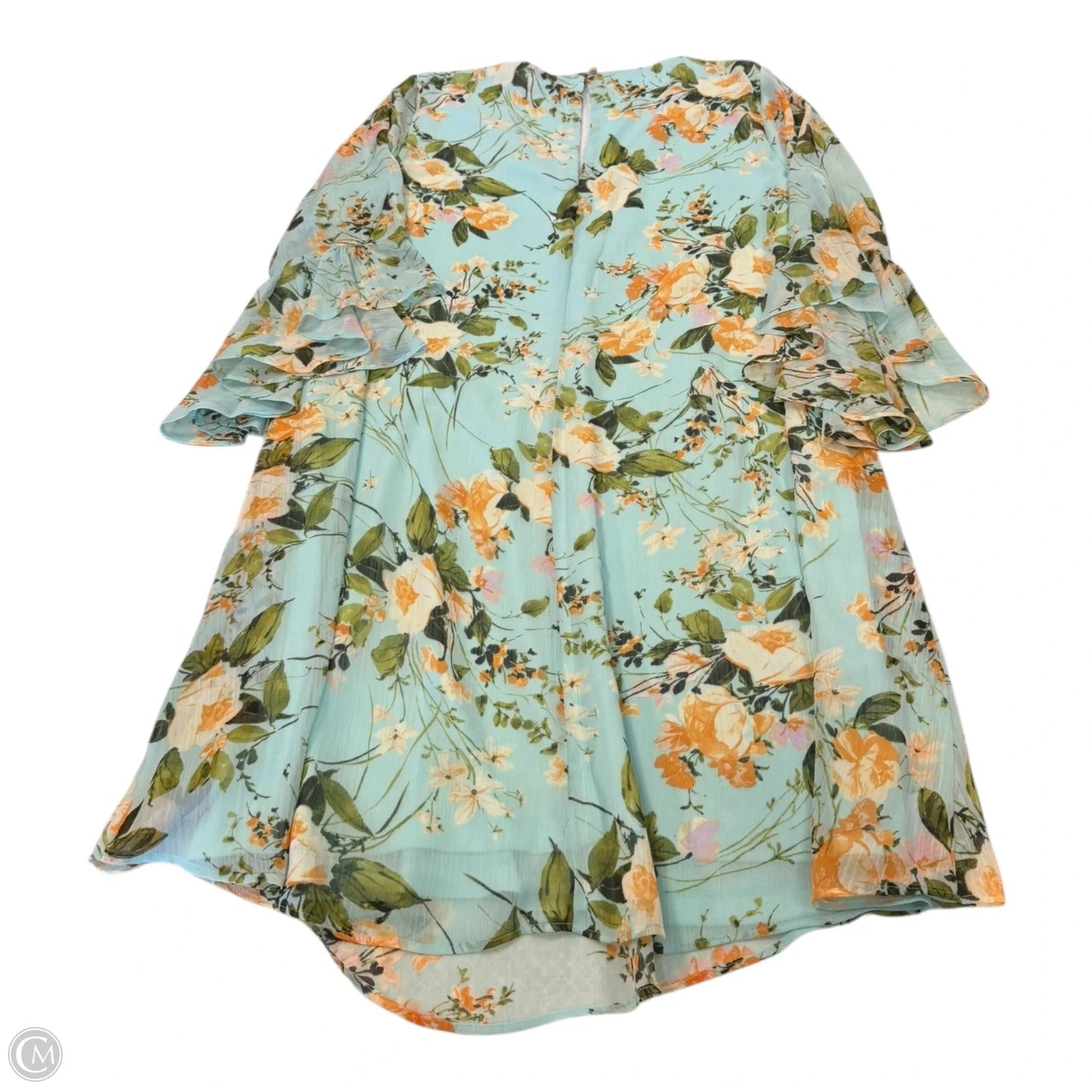 Dress Casual Short By Calvin Klein In Floral Print, Size: L