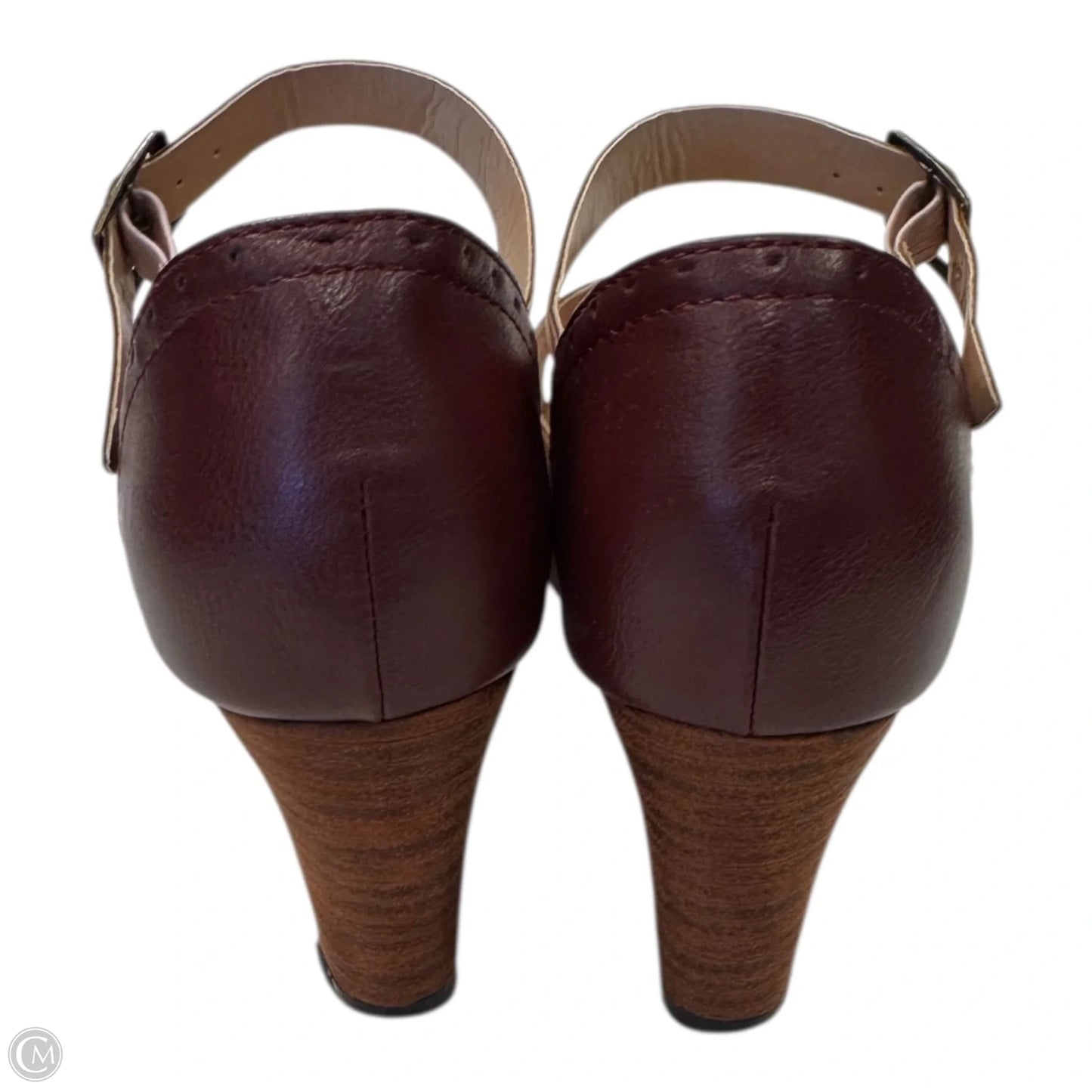 Shoes Heels Block By Clothes Mentor In Cream & Pink, Size: 7