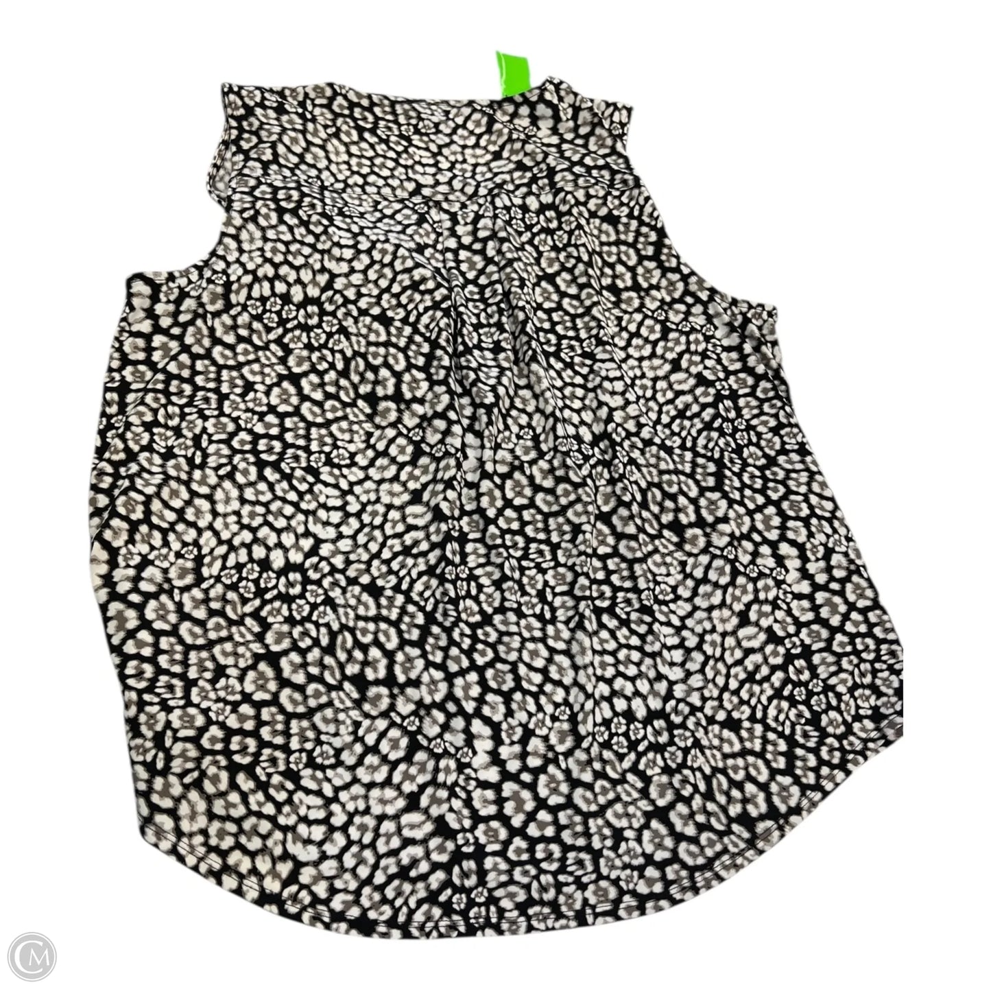 Top Sleeveless By Ellen Tracy In Black & Brown, Size: Xl