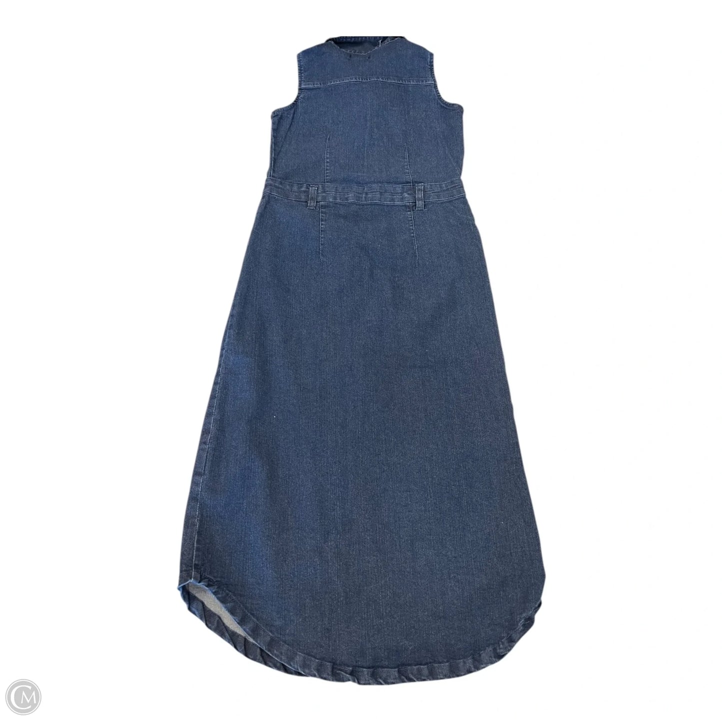 Dress Casual Midi By Bebe In Blue Denim, Size: M