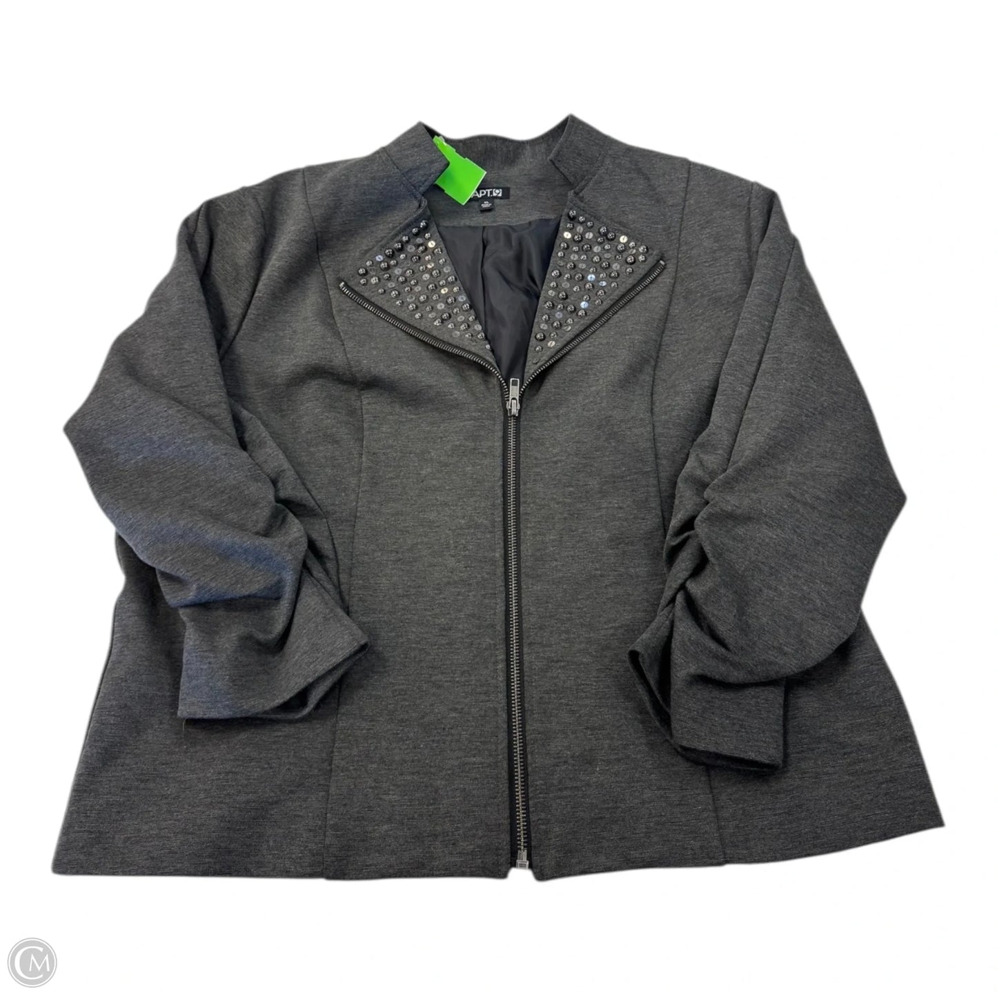 Blazer By Apt 9 In Grey, Size: Xl