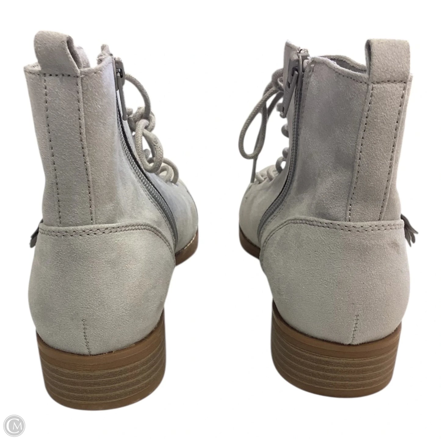 Boots Ankle Heels By So In Grey, Size: 9