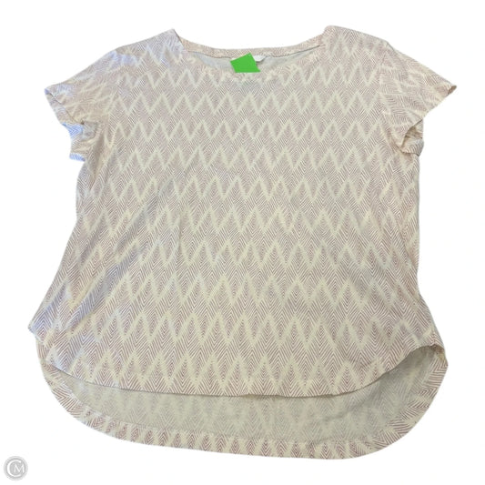 Top Short Sleeve Basic By H&m In Cream, Size: S