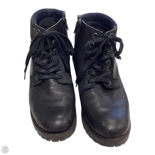 Boots Ankle Heels By Clothes Mentor In Black, Size: 8