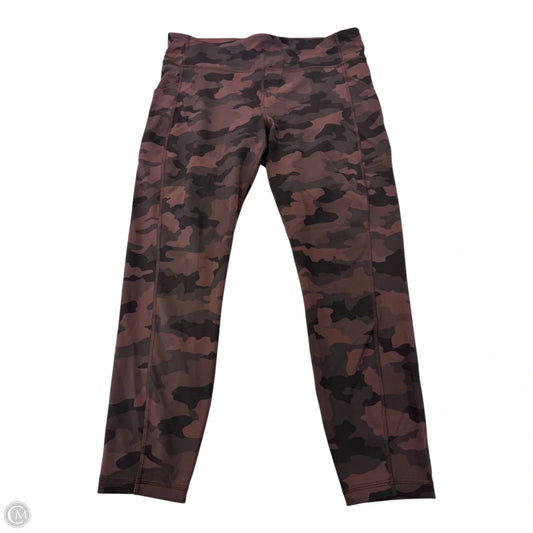 Athletic Pants By Lululemon In Camouflage Print, Size: 14