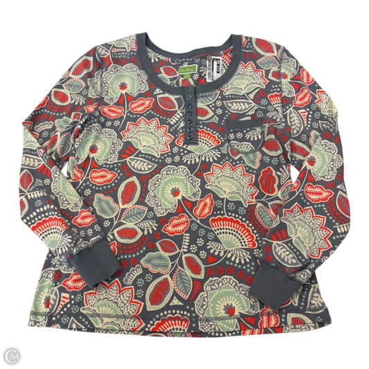 Top Long Sleeve By Vera Bradley In Multi-colored, Size: Xl