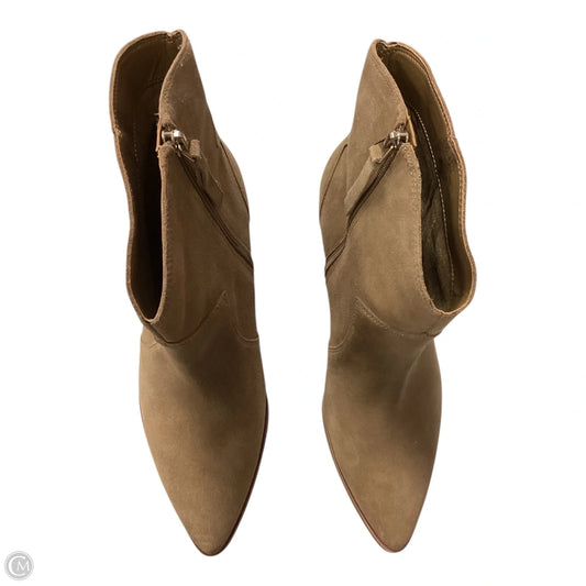 Boots Ankle Heels By Vince Camuto In Tan, Size: 10