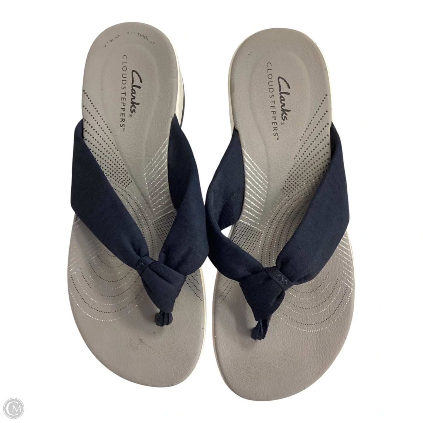 Sandals Heels Wedge By Clarks In Navy, Size: 7