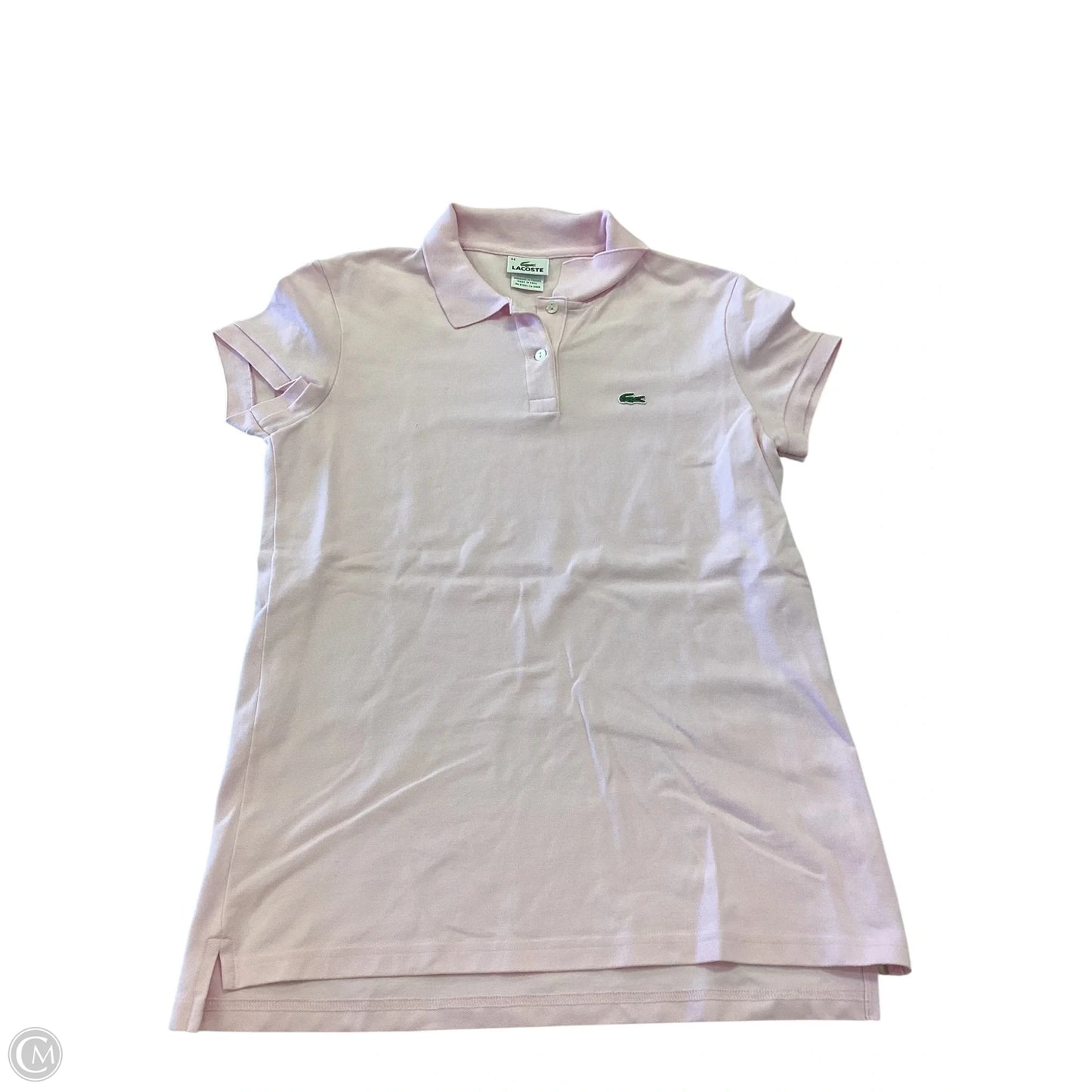 Top Short Sleeve By Lacoste In Pink, Size: Xl