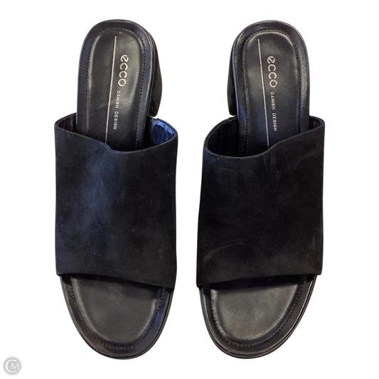 Shoes Heels Block By Ecco In Black, Size: 8.5