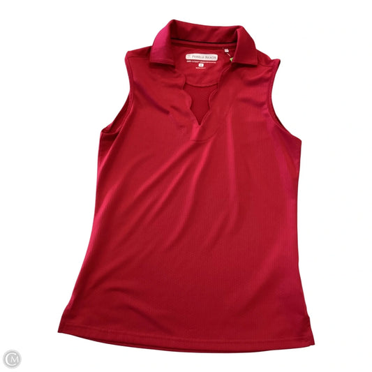 Athletic Tank Top By Pebble Beach In Red, Size: S