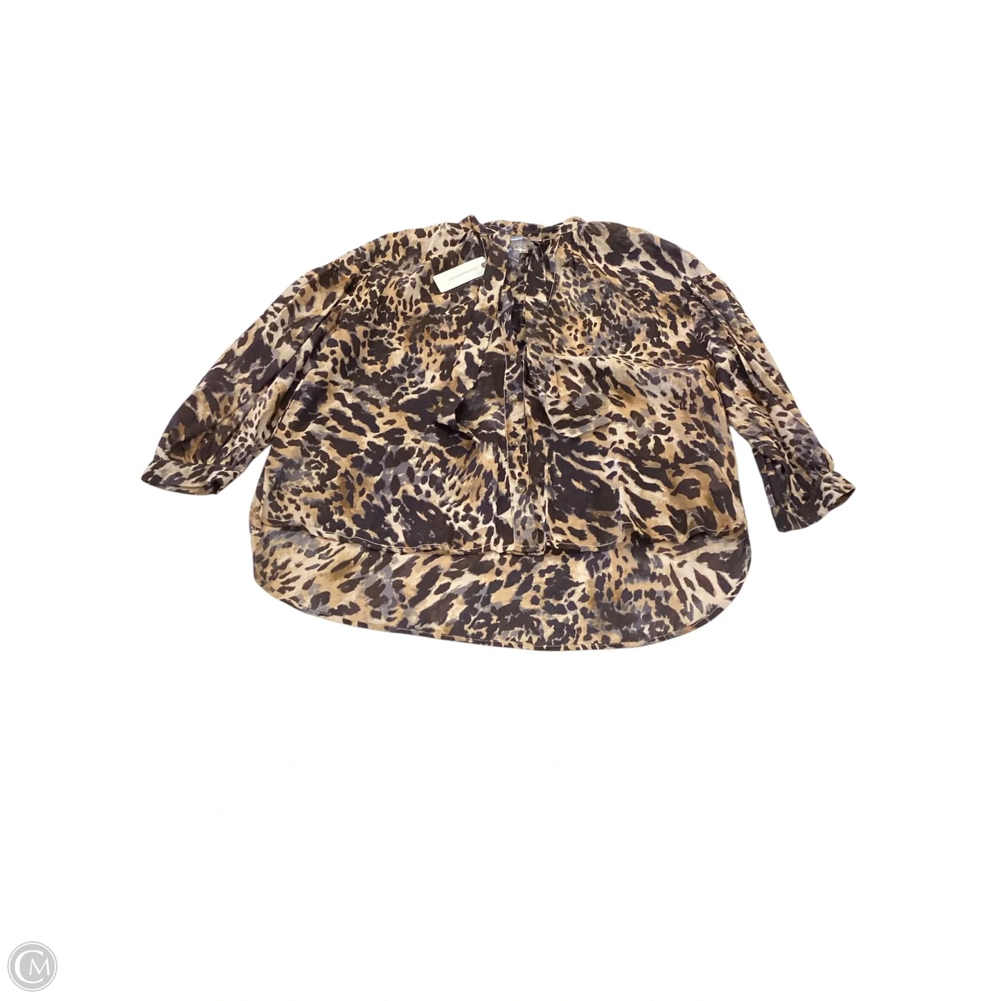 Top Long Sleeve By Pilcro In Animal Print, Size: S