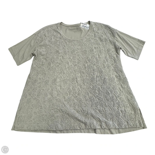 Top Short Sleeve By Pure Jill In Brown, Size: M